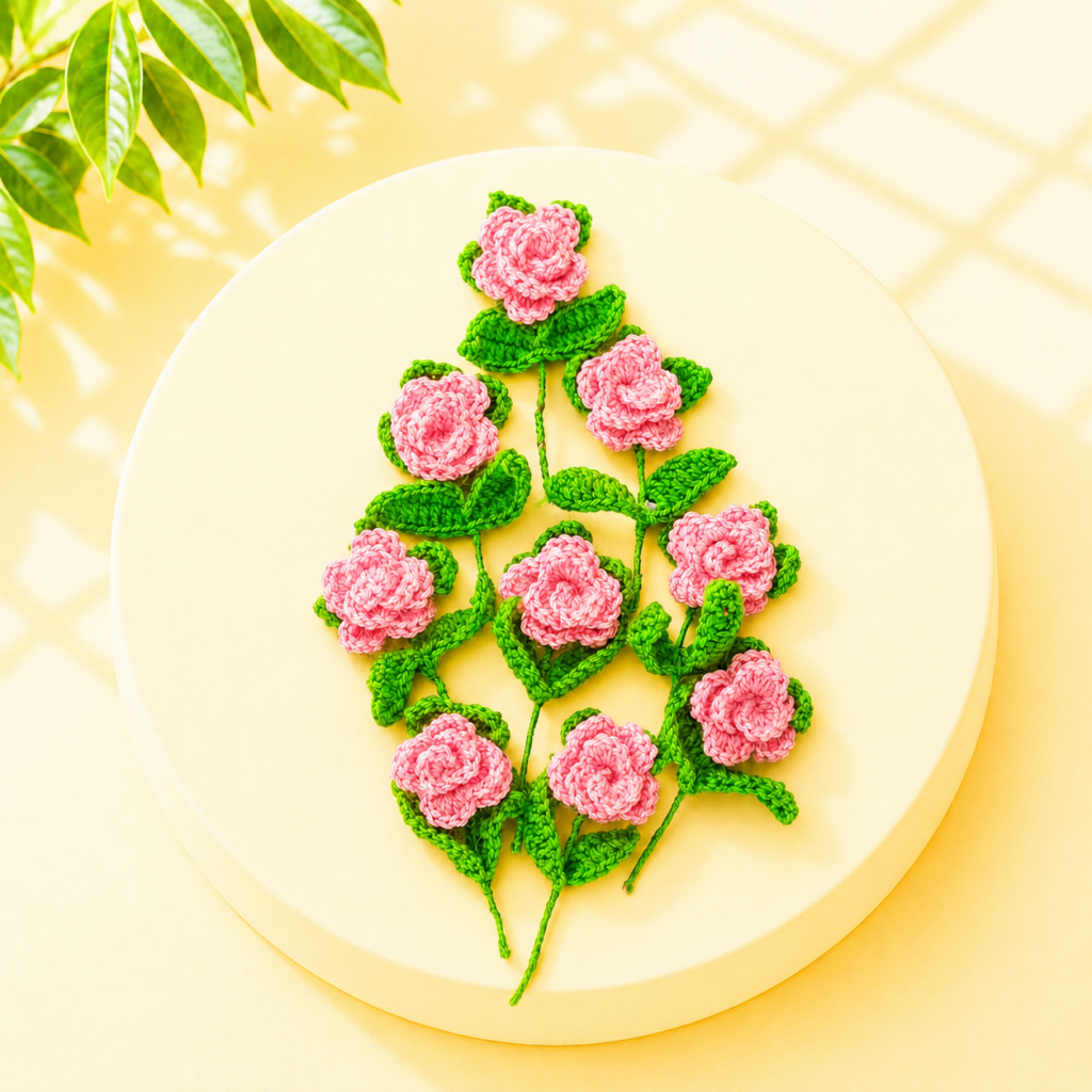 Mini Crochet Roses