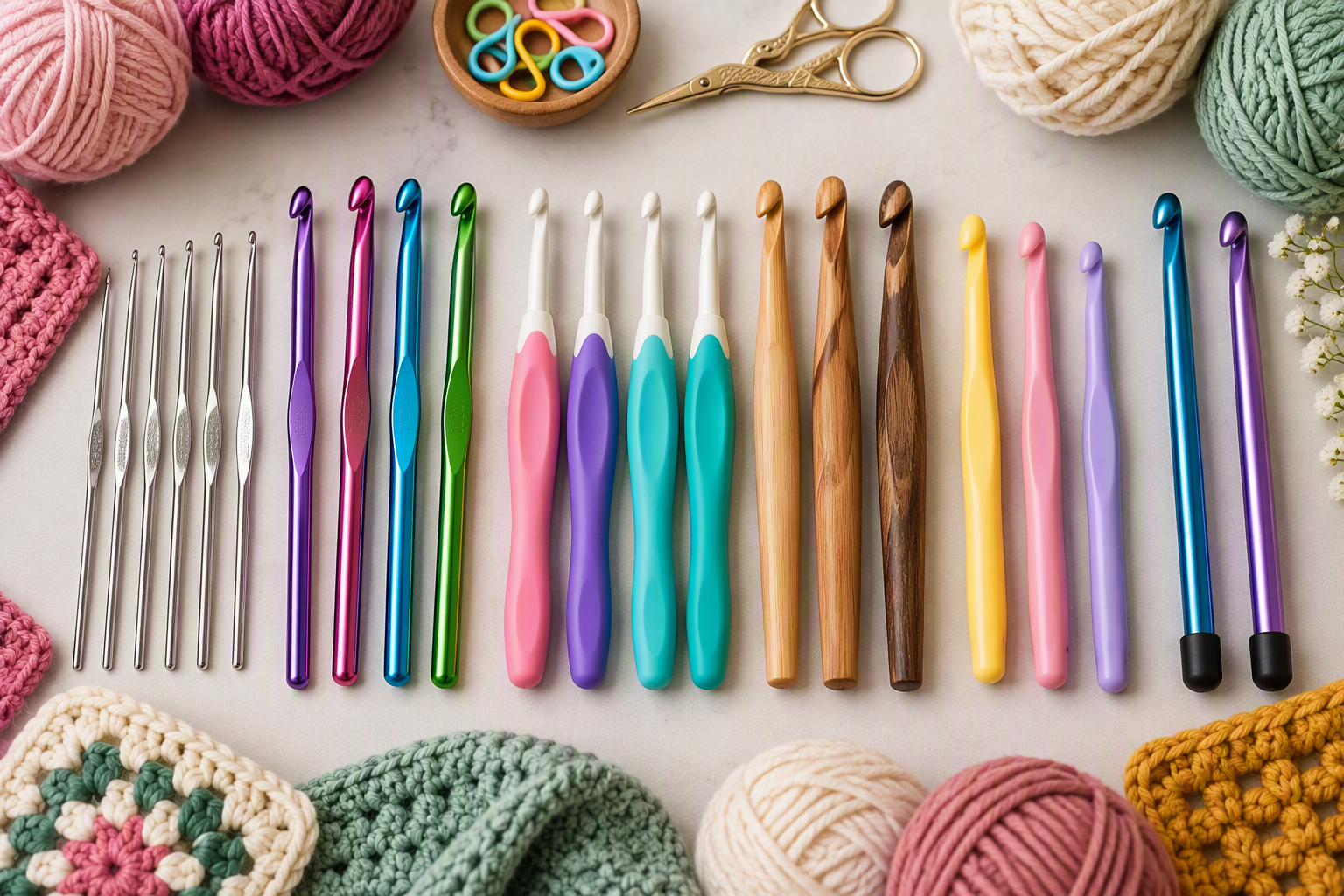 Types of Crochet Hooks